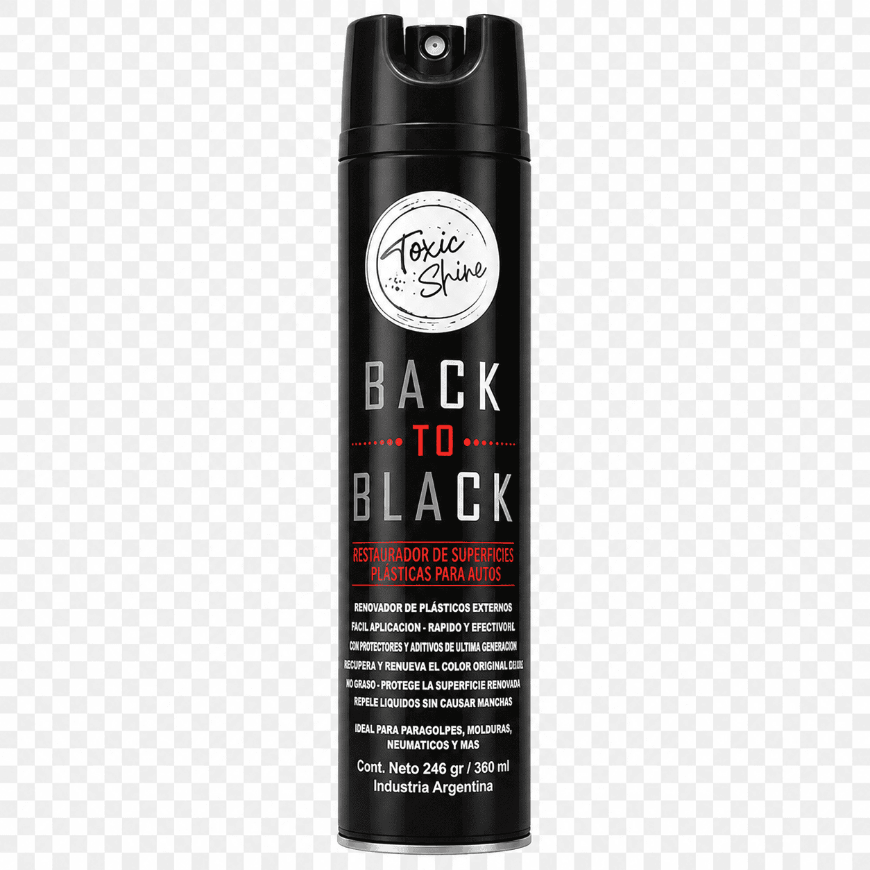 Back To Black Revitalizador De Plasticos Aerosol 246 gr / 390 ml