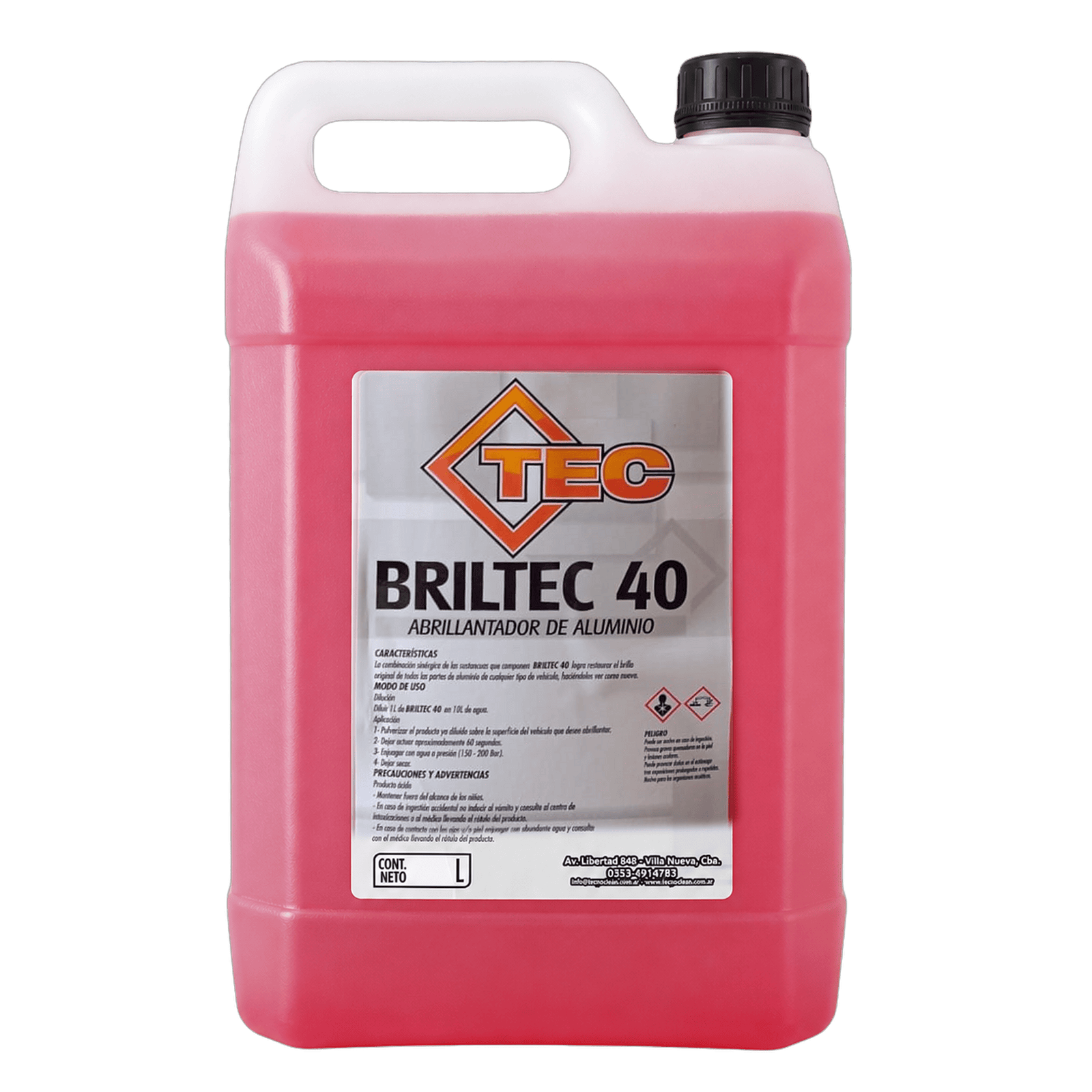 Briltec 40 Limpiador Acido X 5 Lt