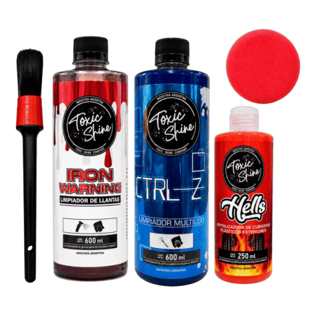 Kit Combo Limpieza y Brillo Ruedas Completo